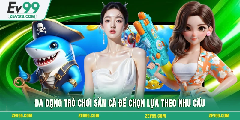Đa dạng trò chơi săn cá để chọn lựa theo nhu cầu